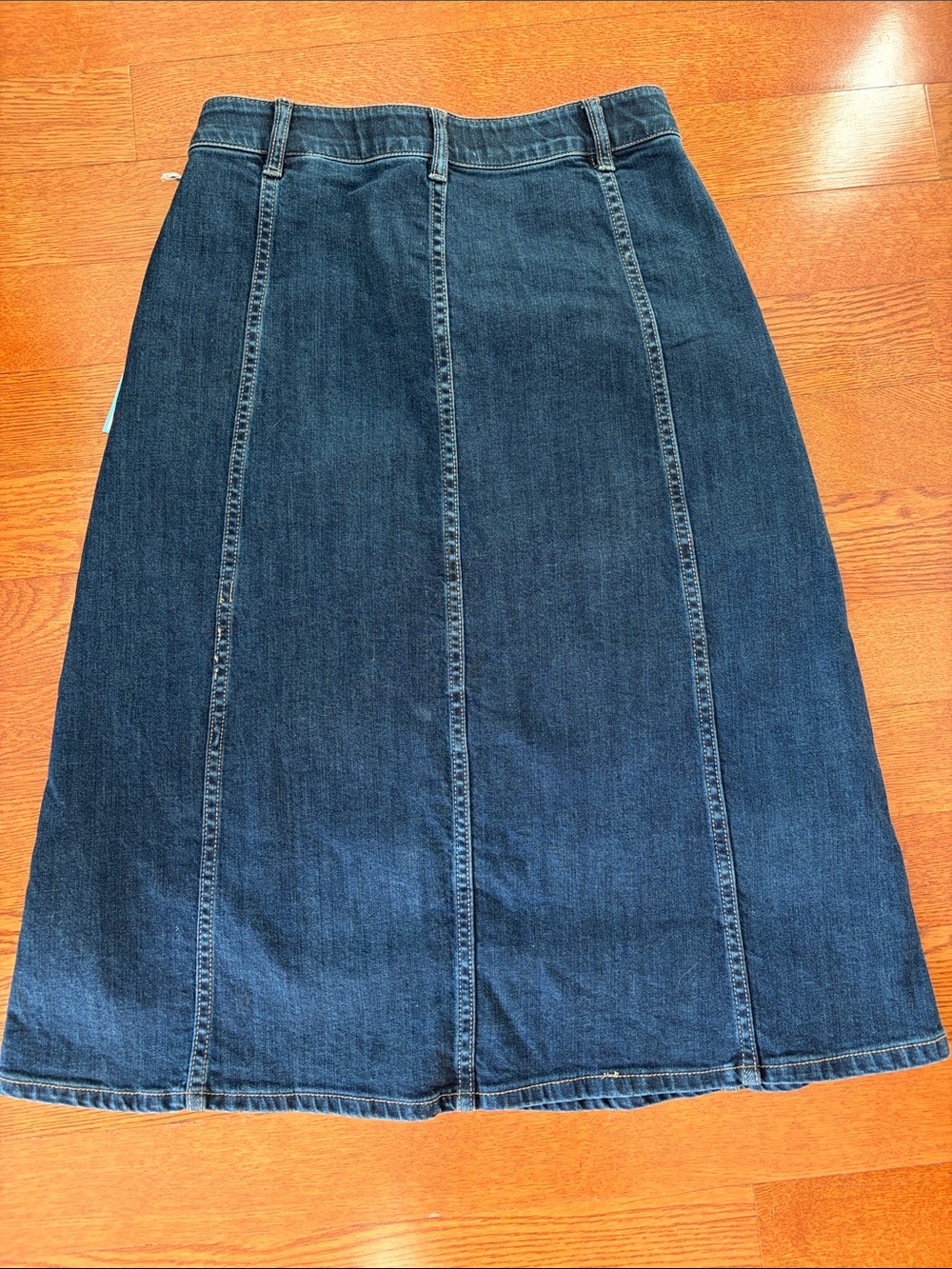 NWT Draper James Denim A-Line Midi Skirt size 4 - Picture 4 of 9